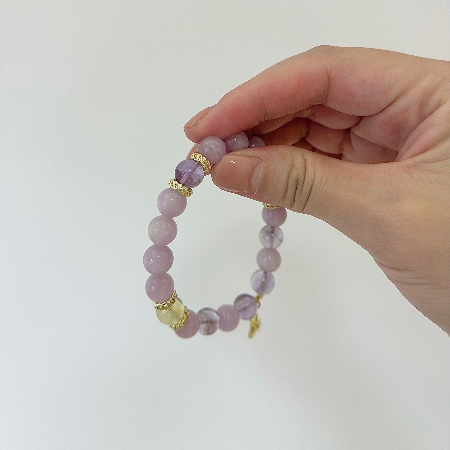 [Brahma's Purple Radiance] Kunzite and Amethyst Citrine harmonious Bracelet