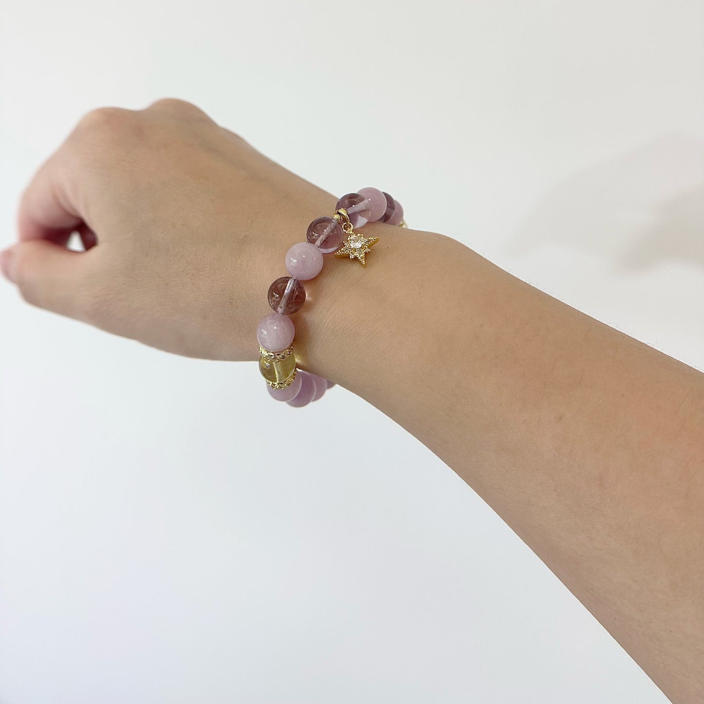 [Brahma's Purple Radiance] Kunzite and Amethyst Citrine harmonious Bracelet