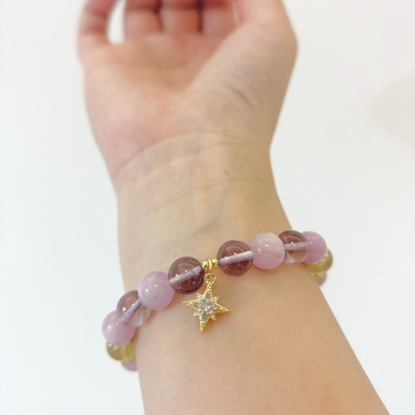 [Brahma's Purple Radiance] Kunzite and Amethyst Citrine harmonious Bracelet