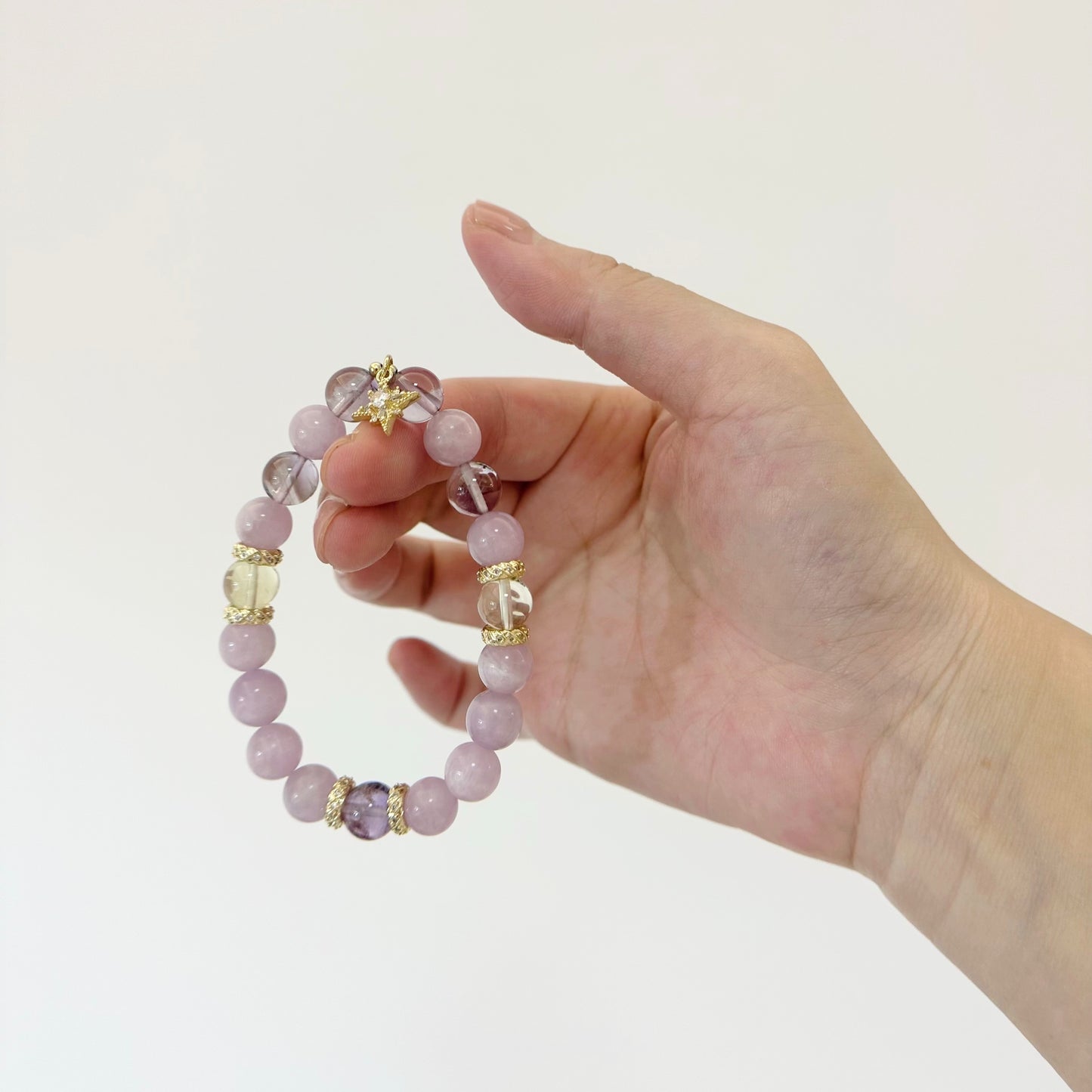 [Brahma's Purple Radiance] Kunzite and Amethyst Citrine harmonious Bracelet