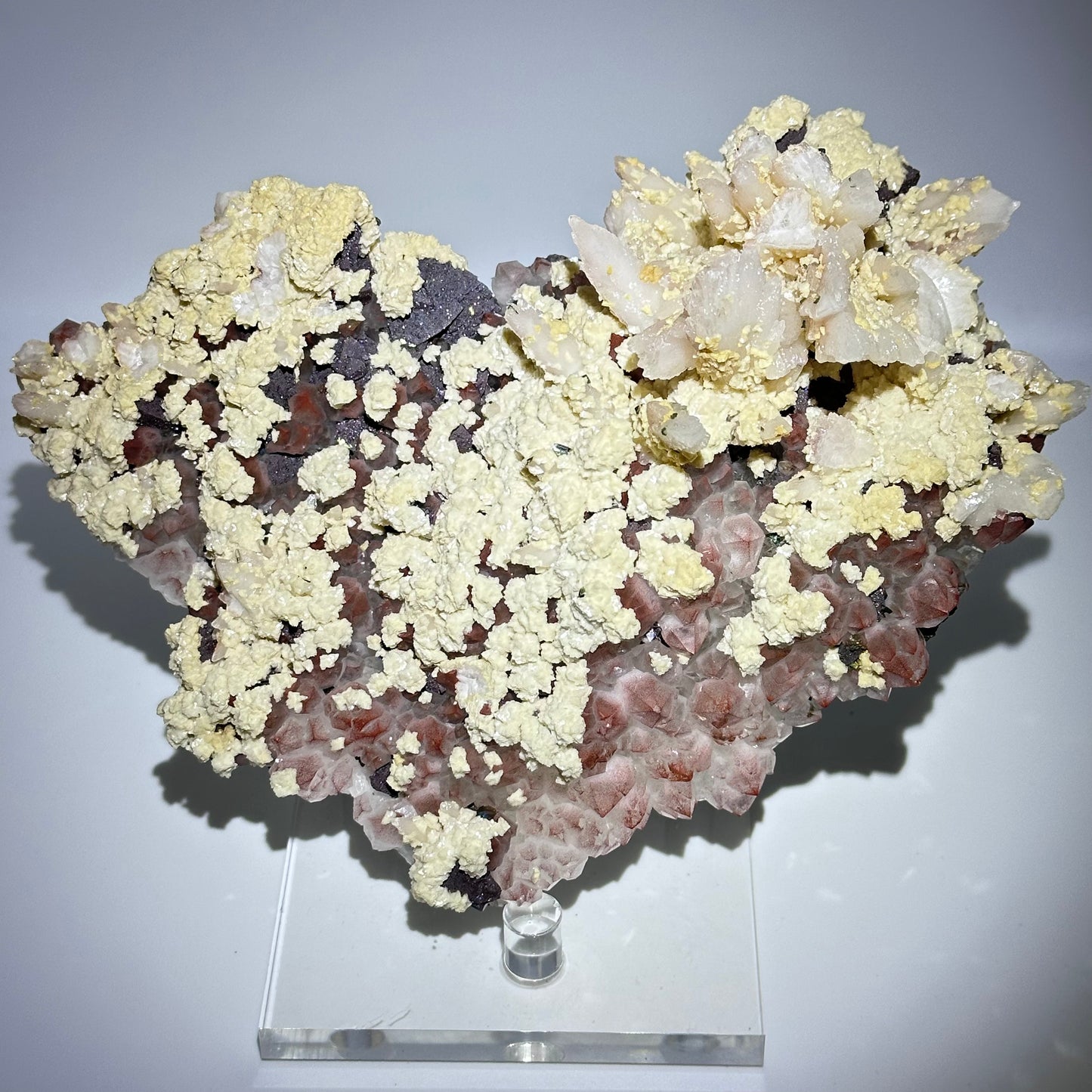 Mixed material calcite specimen