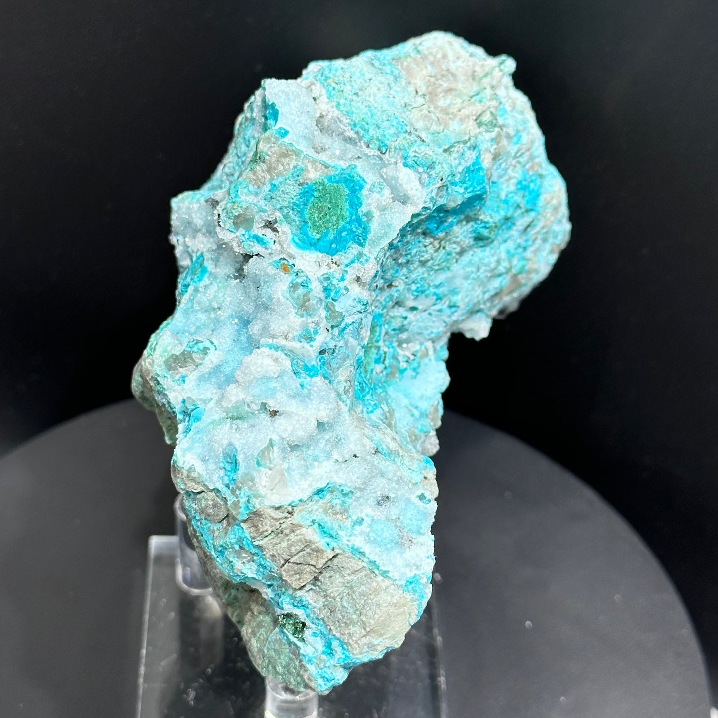 Druzy chrysocolla specimen
