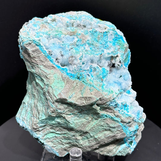 Druzy chrysocolla specimen