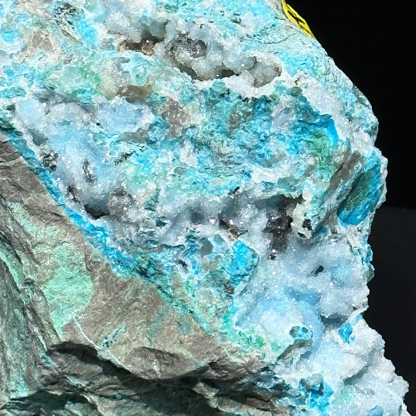Druzy chrysocolla specimen